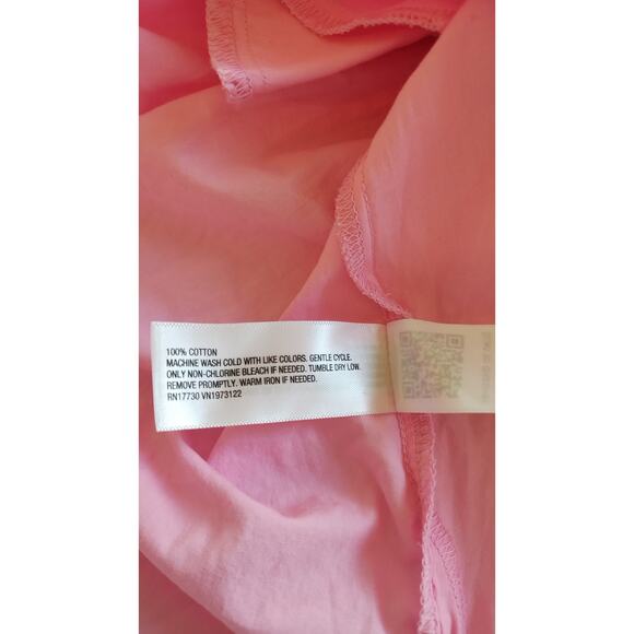 Universal Threads 100% Cotton Pink Shirt Dress Caftan With Pocket Size Large New - Picture 10 of 16